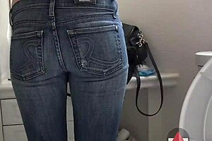 Sexy Af Jeans To Skirt Change In Bathroom