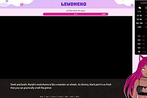 Vtuber Lewdneko Engages In Cute Anime Dating Game Highway Blossoms Part 1