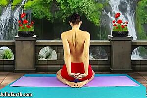 day 14 of gpp challenge with julia v earth muscles stretching and press training in easy variant