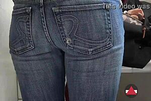 Sexy Af Jeans To Skirt Change In Bathroom