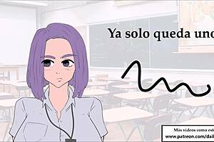 Teacher provides instructions with rope punishment