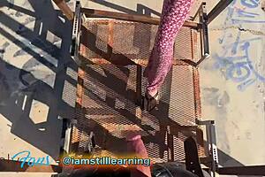 Shane and Evie explore Slab City in California.