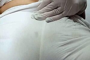 Bold Spanking Punishment On Her Pussy While Wearing White Pants