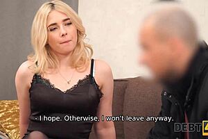 debt4k teen 18+ with sensual lips lets debt collector fuck her pussy in pov