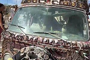 Shane and Evie explore Slab City in California.