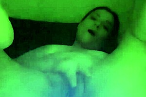 i am playing with my light up butt plug solo