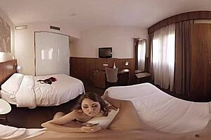 brunette getting fucked in hotel room vr experience