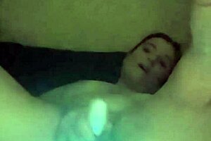 i am playing with my light up butt plug solo