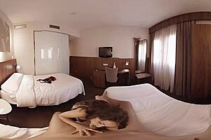brunette getting fucked in hotel room vr experience
