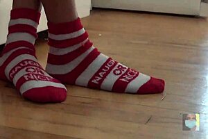 baking christmas cookies with my girlfriend in the kitchen