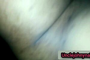 Unclejohny And His Ebony Babe Riding Hard!