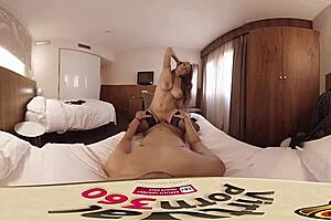 brunette getting fucked in hotel room vr experience