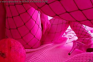 passionate teen masturbates wet pussy and fucks herself with food play