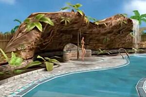 Busty milf from animation goes fuck in a video game