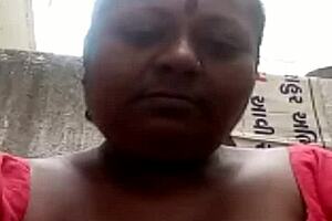 Indian wife with big tits relaxes