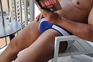 yuri gaucho visits hetero friend for gay bareback creampie with big cock cumshot