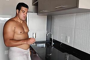 yuri gaucho visits hetero friend for gay bareback creampie with big cock cumshot