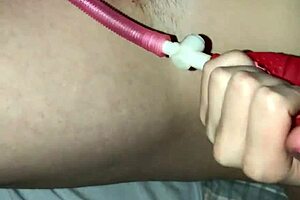 Hey neighbor, ever seen a wife pump her swollen pussy like this?