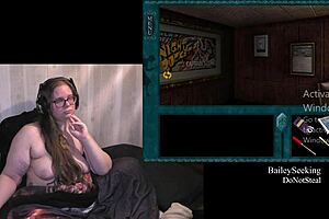 Naked Bbw Plays Haunted Carousel Game With Piercings 😈