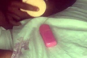 Heated toy masturbating ends up in cream pie