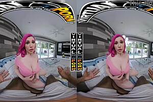 Pink haired Lily Lou wants to play with your big black baseball bat 😏