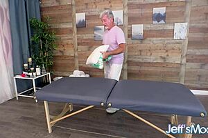 big blonde curvy mary surrenders her pussy to the masseur, her chubby ass and tits on display.