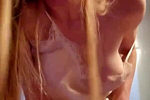 This Blonde's Tight Hole Craves Constant Action with Toys and Amateur Flair in Lingerie. Her Pretty Small Waist and Tits Shine.