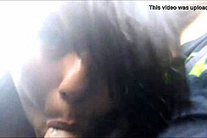 closeup of chunky bbw sucking cock with big tits and ass in pov