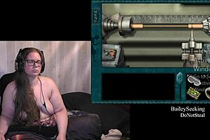 Naked Bbw Plays Haunted Carousel Game With Piercings 😈