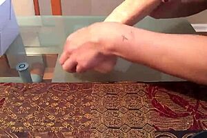 Want to see this big 12-inch dildo making him squirt in gay threesome?