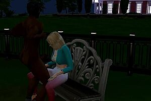 blacken seduces blonde barbie with oral