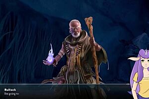 I moan as the big cock monster fucks the redhead queen in Dragon Ball Divine Adventure Part 54.