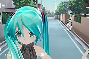 Miku Dancing In Sexy Dress MMD