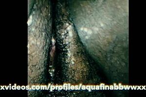 Ebony BBW teases with her wet, creamy curves and fat assets.