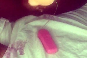 Heated toy masturbating ends up in cream pie