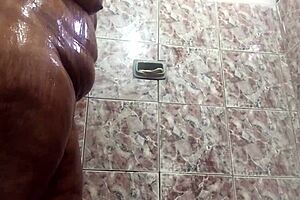 More part Indian babe with huge naturals getting her tits and ass fucked with a toy