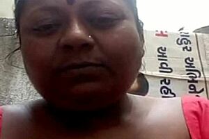 Indian wife with big tits relaxes