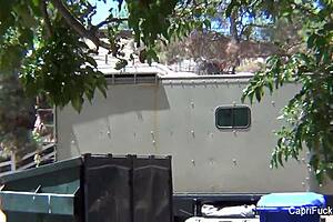 Capri Cavanni's big tits bounced in hardcore fucking.