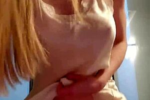 This Blonde's Tight Hole Craves Constant Action with Toys and Amateur Flair in Lingerie. Her Pretty Small Waist and Tits Shine.