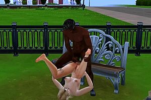 blacken seduces blonde barbie with oral