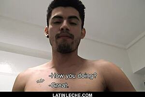 Fit Latino's First Time in Group Orgy