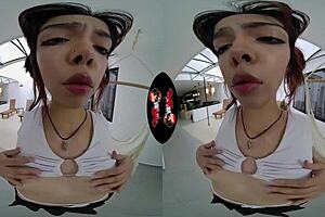 cute latina ass pounded hard in vr reality