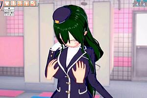 Wild Hentai Blowjob with Re Zero Crusch!