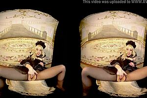 Rebeka Black Cosplay 3DVR Dildo Masturbation