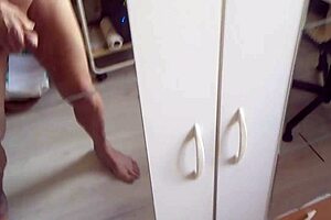 Solo handjob on big cock awaits completion