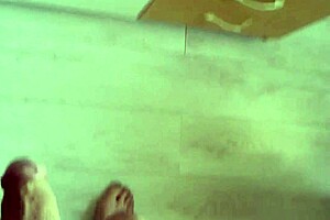 Solo handjob on big cock awaits completion