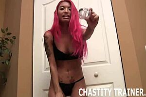 Hey, your cock is in for some harsh punishment in the garage. Better brace yourself for my femdom wrath!