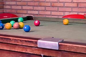 i lick and blowjob the latina's big ass in hardcore cumshot on pool table with amanda borges and oscar luz