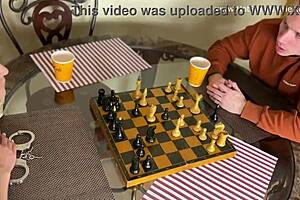 josephine jackson deepthroats during chess game. intense face fucking leaves a messy facial.