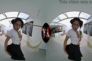 cute latina ass pounded hard in vr reality